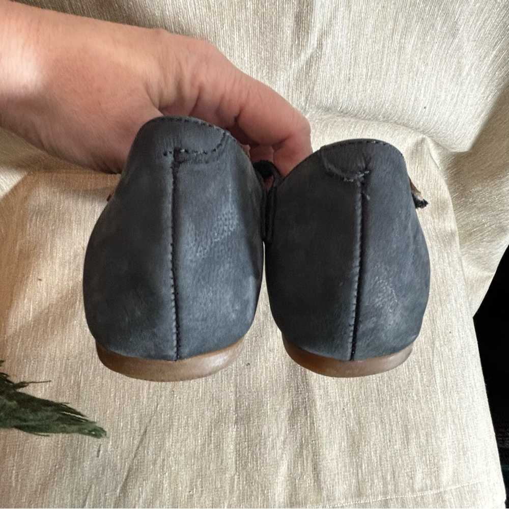 EL NATURALISTA Sz 41 Tan Black Pointy  Ankle Strap Leather Sandals Comfort Shoes - Picture 9 of 12